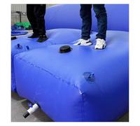 Tanque de almacenamiento de agua plegable de gran capacidad - Contenedor de agua portátil de PVC de 110 a 6000 litros con válvulas(500L/132Gal/1x1x0.5m)