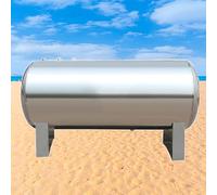 Tanque de almacenamiento de presión de agua de acero inoxidable para bombas de pozo, sistema horizontal presurizado de alta capacidad para suministro de agua industrial y automático