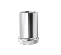 Tanque de combustible y agua de aluminio soldado en cuello de llenado con tapa para uso en vehículos 2/1.5 OD Material estándar aeroespacial (2 plata)