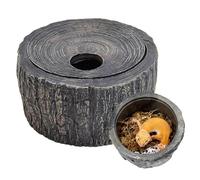 Tanque de cueva de reptiles, refugio de hábitat realista, baúl de 15 cm para lagarto, accesorio de terrario de resina para recinto de tortugas, decoración de reptiles, oficina en casa, criador de