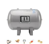 Tanque de Depósito de Aire Tanque de Gas con Válvula de Seguridad & Manómetro & Acoplador de Conexión Rápida, Kit de Tanque de Aire Portátil Horizontal a Presión(45L/11.9Gal)