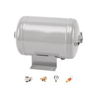 Tanque de Depósito de Aire Tanque de Gas con Válvula de Seguridad & Manómetro & Acoplador de Conexión Rápida, Kit de Tanque de Aire Portátil Horizontal a Presión(5L/1.32Gal(Style E))