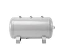 Tanque de depósito de compresor de aire de acero resistente con manómetro y válvula de drenaje para una refrigeración y filtrado eficientes del aire, ideal para uso industrial y de taller