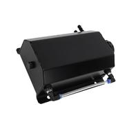Tanque de desbordamiento de refrigerante de aleación de aluminio con capacidad de 2 L, depósito de radiador universal compatible con la mayoría de los vehículos.(Black)