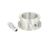 Tanque de expansión de refrigerante Conector de manguera radiador aluminio billet 32 mm y 1,25" diámetro interior, adaptador brida cuello llenado para soldar Enfriador de aceite