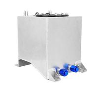 Tanque de gasolina de aluminio Aramox, 2,5 galones / 9,5 l, accesorio para automóvil de remitente de nivel de tanque de combustible de celda de combustible de aleación de aluminio universal