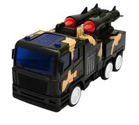 Tanque de juguete grande de 22 cm con luces, sonidos, efectos sonoros, movimiento Bump & Go, torre giratoria 360 °, camión de batalla, camión militar de camuflaje, varios colores