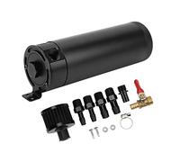 Tanque de Lata de Captura de Aceite, Separador de Aceite de Aire del Motor del Tanque de Depósito de la Lata de Captura de Aceite Universal de 2 Puertos con Filtro de Ventilación Reembalaje de Automóv