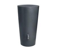 Tanque de Lluvia Gris Rainbowl de 210 litros, de Material Resistente a los Rayos UV y a la Intemperie, Barril de Lluvia con Tapa a Prueba de niños y Conexiones de latón