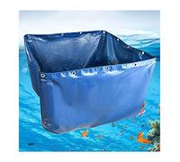 Tanque de lona para estanque de peces, portátil e impermeable para almacenamiento de agua, piscicultura, cultivo de camarones, plantas hidropónicas, diseño plegable grueso