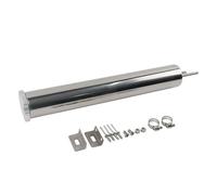 Tanque De Para Radiador De Acero Inoxidable Pulido 2" X 13" Y 20 Oz Ideal Para Sistemas Refrigeración Vehículos Modificados Y Depósito Refrigerante Botella Refrigerante Motor Botella Desbordamiento