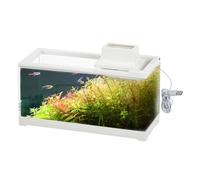 Tanque de peces de escritorio de bajo voltaje, con bomba de agua, gran apertura Leakproof Light-Up para mesas, escritorios, dormitorios, salas de estar, Shelves, 30 x 13 x 15 cm