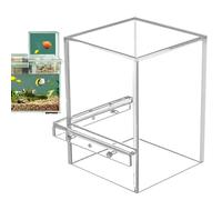 Tanque de peces de presión negativa, pequeño acuario acrílico colgante al vacío, acuario elevado con torre de peces, tanque de peces invertido ligero transparente para ampliar la zona de natación y