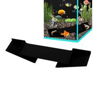 Tanque de peces, túnel de tanque de peces, acuario, pasaje subterráneo, tubo protector para aquatik, cúpula grande de esquina con apertura triangular curva, reptiles - terrario - escondite para