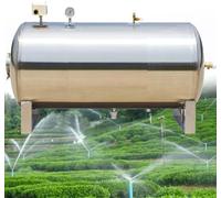 Tanque de pozo de agua a presión horizontal, tanque de vejiga de acero inoxidable, tanque de presión automático para agricultura de parque doméstico, 42.3 galones 160 L