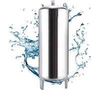 Tanque de presión de Agua de Acero Inoxidable de 300 l para Sistemas de pozos - Contenedor Vertical de Almacenamiento de Agua con Kit de Montaje - Tanque de Agua de 79,3 galones para Uso Dom