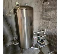 Tanque de presión de Agua de Acero Inoxidable para Interiores, contenedor Vertical de 100 l (26 galones) para Bomba de Refuerzo de Agua de Pozo, solución Duradera para almacenar Agua (45 x 9