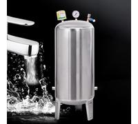 Tanque de Presión de Agua de Pozo Sin Mantenimiento, de Acero Inoxidable 304 de 1,4 mm, Sin Cámara, de 60 A 300L, Tanque de Refuerzo de Agua for Hogar, Granja,(250L/66Gal(135x50cm/53x20in))