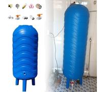 Tanque de presión de Agua, Tanque de expansión de PE Azul - Depósito de Almacenamiento de Agua de 26 a 66 galones para Bombas de Pozo, Tanque de presión de jardín, contenedores de Agua durad