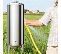 Tanque de presión de Agua, Tanque de Pozo de Acero Inoxidable de 185 galones, contenedor de Agua a presión con Kit de Montaje, 200 L (52.8 GAL) para Sistemas de Alta presión de Agua, solució