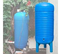 Tanque de presión de Agua, Tanque de presión de 150 L para Agua Potable y riego, Tanque de Almacenamiento Vertical de PE con Kit de Montaje, 40 galones, 17.7" x 43.3", Ideal para soluciones