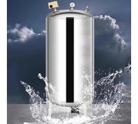 Tanque de presión de Agua, Tanque de presión de Agua de Acero Inoxidable de 200 L, presurizador automático de Agua del Grifo, contenedor de Almacenamiento Reforzado 304 con Puerto de limpiez
