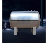 Tanque de presión de Agua, Tanque de presión Horizontal de Acero Inoxidable de 700 L/185 galones - Solución automática de Almacenamiento y presurización de Agua para Uso doméstico, Industria