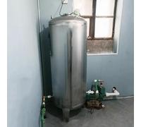 Tanque de presión de Agua, Tanque de presión Vertical de Acero Inoxidable de 400 L, Tanque de expansión de Agua de Pozo presurizado con manómetro, Sistema de Refuerzo de Agua para Interiores