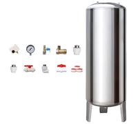 Tanque de presión de Agua, Tanque de presión Vertical de Acero Inoxidable para Pozo de Agua, Gran Capacidad de 60L a 300L, Almacenamiento automático de Agua a presión para un Suministro de a