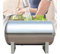 Tanque de presión de Agua, Tanque de vejiga de Acero Inoxidable de 500 L para Bomba de Pozo, ósmosis inversa y expansión de Agua, Tanque de presión Horizontal para Cocina, Ducha e Inodoro -