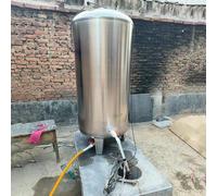 Tanque de presión de Agua, Tanque Vertical de Acero Inoxidable de 500 litros para Almacenamiento de Agua de Pozo, Tanque de presión de 132 galones para Uso Exterior, Ideal para pozos, limpie