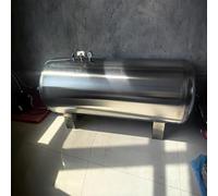 Tanque de presión de pozo de acero inoxidable 304, Tanque de presión de agua horizontal totalmente automático con puerto de purga, con kit de instalación(700L/185Gal)