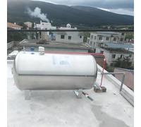 Tanque de PresióN de Pozo Tanque De Presión De Acero Inoxidable 100 160 200 250 300 L, Tanque De Sobrepresión De Agua Horizontal, Contenedores De Almacenamiento De Agua(75X55cm/29x21in(100L/26.4Gal))