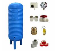 Tanque de Presión de Pozo, Tanque Vertical de Agua a Presión, Contenedores de Vejiga de Almacenamiento de Agua de PE Espesado de 16-132 Galones, para Cocina/Ducha/Riego(170x60cm(500L/132GAL))