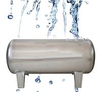 Tanque de presión horizontal grande de acero inoxidable para agua de pozo,tanque de presión horizontal de acero inoxidable para pozo,almacenamiento de agua de emergencia para el hogar y el jardín 160L