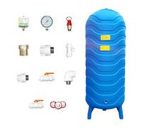 Tanque de presión vertical de 13 a 66 galones for bomba de pozo: contenedor de almacenamiento de agua de alta resistencia for el hogar, el jardín y la agricultura.(150L/40Gal)