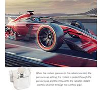 Tanque de radiador de refrigerante, botella de tanque de agua de recuperación de depósito, Tanque de desbordamiento con diseño antifugas, de expansión Construcción de tapa de sellado duradera A