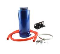 Tanque De Refrigerante Universal 800ml, Botella Captura Refrigeración, Depósito Desbordamiento, Estilo Aluminio Para Coche Depósito De Expansión(Azul)