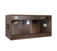 Tanque de reptiles, recinto de madera con vista acrílica transparente, puerta corredera, control de temperatura y ventilación esmerilada para pitón de bola, geco y lagarto