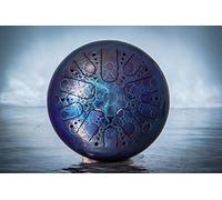 Tanque de tambor Kosmosky 30 cm KSY-5"Círculos en campos" B menor/molde de mano/tambor de acero/tambor de lengua/cuenco de canto