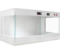 Tanque de terrario de vidrio para reptiles, hábitat panorámico para lagarto, serpiente, dragón barbudo, tortuga y camaleón, caja de alimentación para mascotas