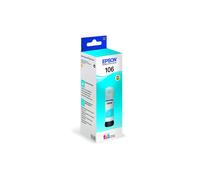 Tanque de tinta original 106 - 70 ml - Cian - EPSON - EcoTank ET-7700, ET-7750, L7160, L7180