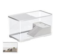 Tanque de tortuga Fravsiu, Tanque de reptil con, Acuático Tortuga Acuario, Reptile Habitat Tank, Tortoise Tank Acuario, Reptile Tank with Basking for Tortoises, Crayfish, and Hermit Crabs