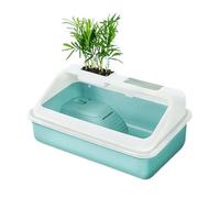 Tanque de Tortugas Caja de alimentación Escritorio for Tanque Tortugas, Planta Tortuga doméstica, cocicultura(Sky Blue)