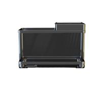 Tanque de Tortugas Plataforma de Escalada Cubierta for el hogar, Drenaje Inferior del Tanque alimentación Tortugas(Negro)