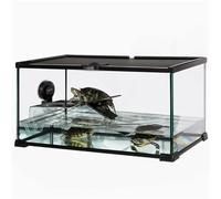 Tanque de Tortugas Tanque de cría Tortugas Aguas Profundas, Vidrio Especial con Orificios Drenaje