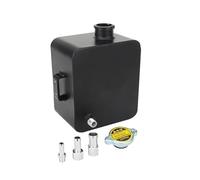 Tanque Expansión Agua Aleación Pulida 2 Litros Y Tapa Del Colector Agua TANQUE DEL COLECTOR DE AGUA Kit De Depósito De Desbordamiento De Refrigerante(Black)