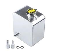 Tanque Expansión Agua Aleación Pulida De 2,5 Litros Y Tapa Del Colector Agua TANQUE DEL COLECTOR DE AGUA Kit Depósito Desbordamiento De Refrigerante(Silver)