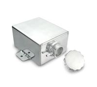 Tanque Expansión Refrigerante Tanque De Expansión De Refrigerante AN8 De 1,2 L, Lata De Aluminio Pulido, Tanque De Desbordamiento De Radiador Universal, Colector De Agua.(Plata)