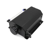 Tanque Expansión Refrigerante Tanque Desbordamiento Refrigerante Motor Aleación Aluminio Universal 1000 Ml/2000 Ml Cuadrado 1 L/2 L Con Tapón Drenaje Depósito Compensación Refrigerante(2L-Black)